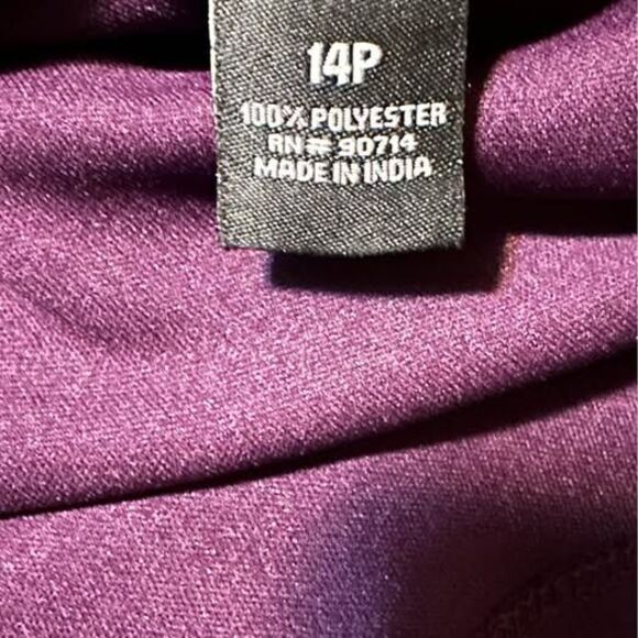 Plus Size Women’s Plum Purple W/ Rhinestone Detailed Dress - Picture 7 of 7